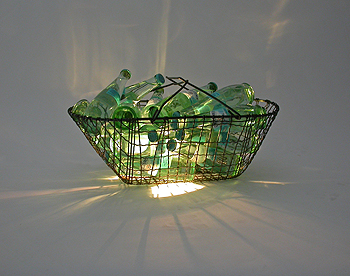 Odessa blau, lichtobjekt kunst
